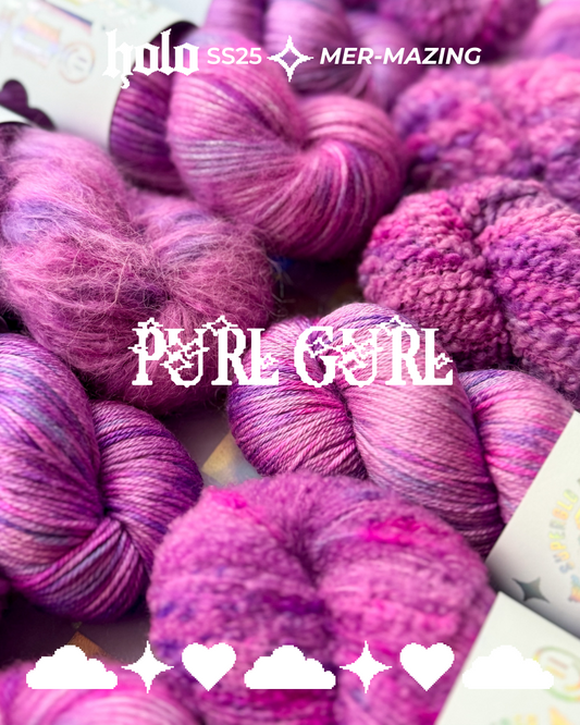 Purl Gurl⋆｡𖦹 ˚ 𓇼 ˚｡⋆(dyed-to-order)