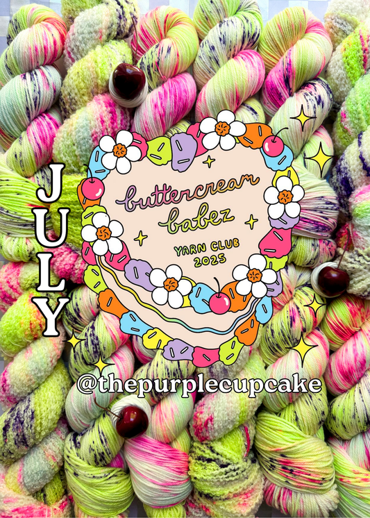 july ~ buttercream babez yarn club 2025