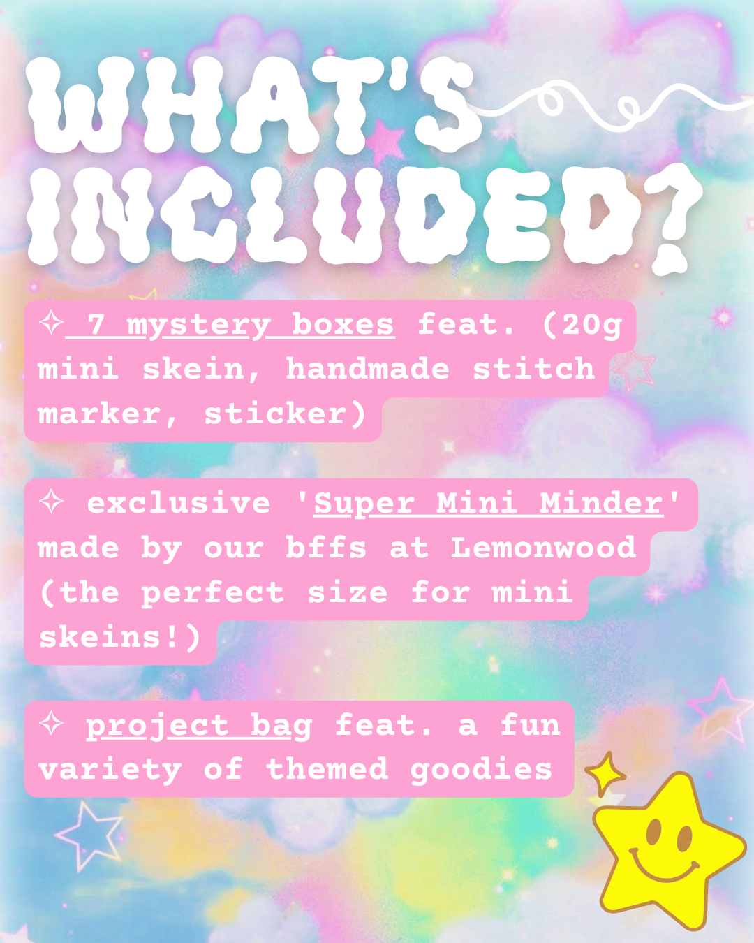 *Yarn + Extras* BEARS THAT CARE 🐻🌈💖 New Year Countdown (pre-order)