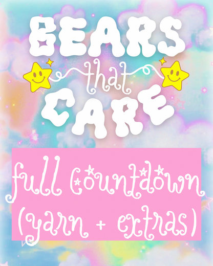 *Yarn + Extras* BEARS THAT CARE 🐻🌈💖 New Year Countdown (pre-order)