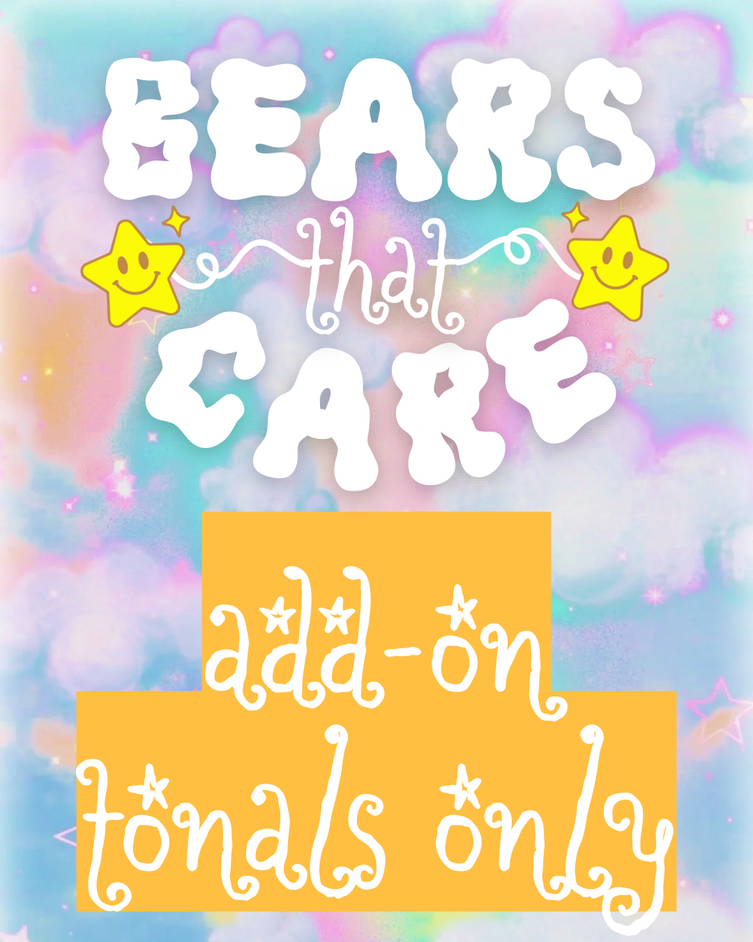 tonal mini set add-on 🐻🌈💖 BEARS THAT CARE (pre-order)