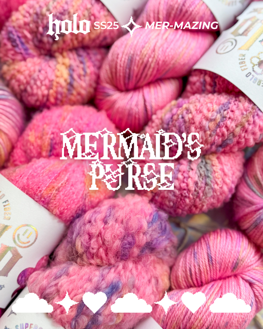 Mermaid's Purse⋆｡𖦹 ˚ 𓇼 ˚｡⋆(dyed-to-order)